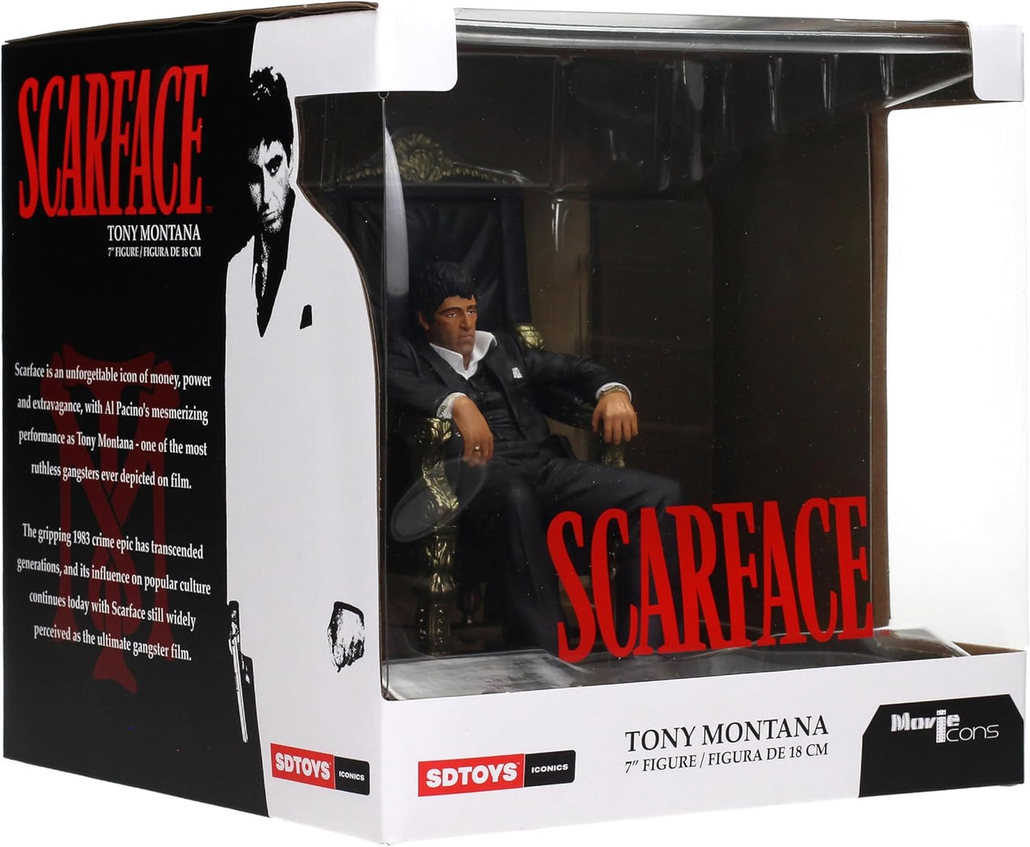 Movie Icons Scarface: Tony Montana Throne 7" Figure