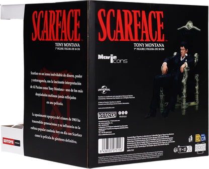 Movie Icons Scarface: Tony Montana Throne 7" Figure